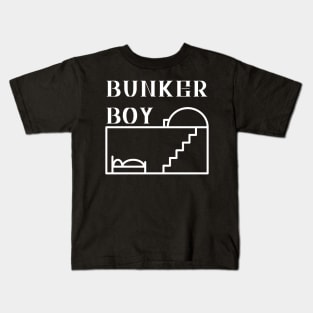 Bunker boy hiding Kids T-Shirt